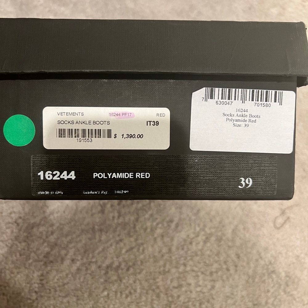 100% AUTHENTIC Vetements lighter heels SIZE 39 - Picture 6 of 6